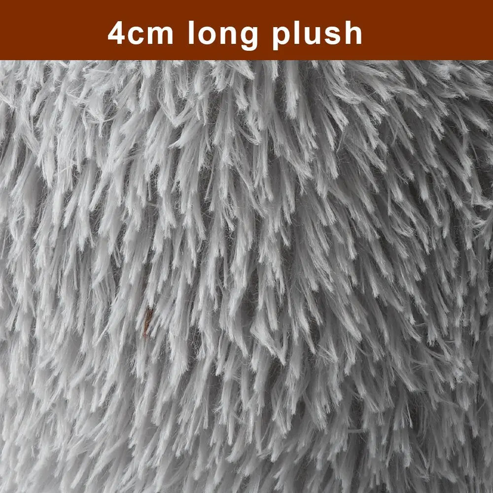 Fluffy Bed For Large Round For Both Dogs And Cats Super Soft