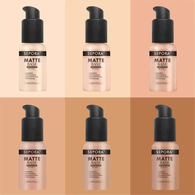 MOONBIFFY 30ml Face Matte Liquid Foundation