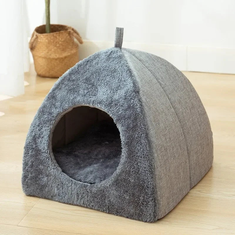 Triangle Cat Nest Closed Cat House Pet Nest Warm and Thickened