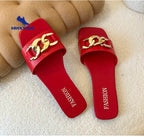 2023 New Summer Women's Slippers Roman Fashion Designer Flat Sandals Latex Soft Sole Shoes Female Breathable Beach Flip-flops - Imbasat