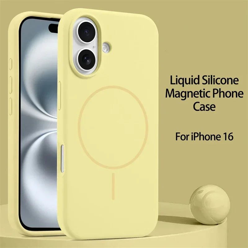 Liquid Silicone Magsafe Case For iPhone