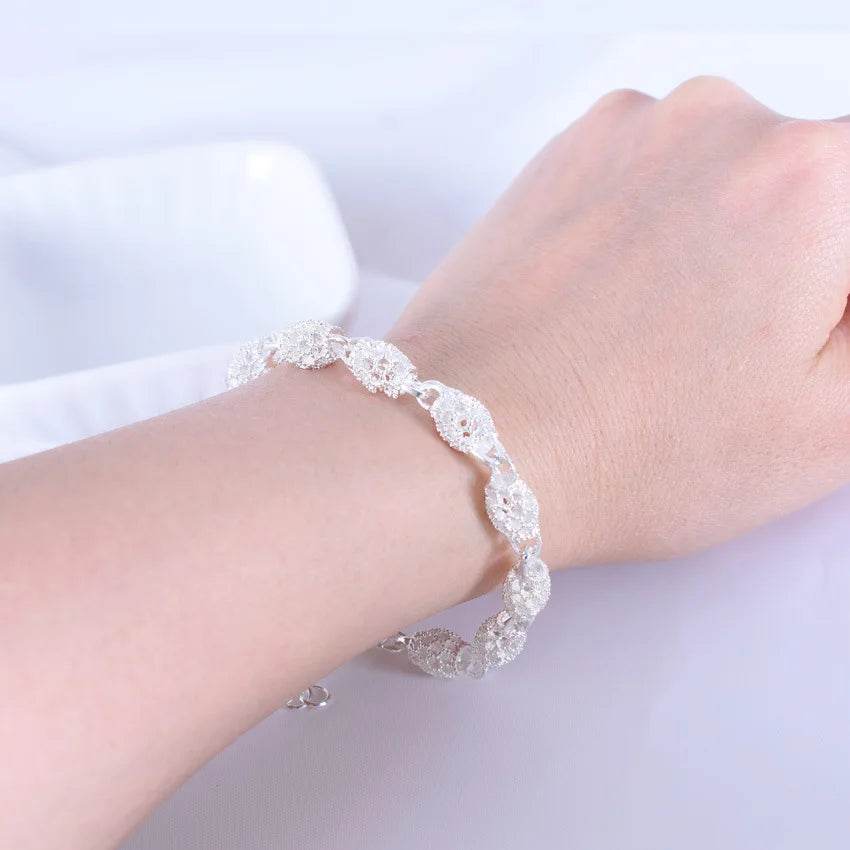 925 Sterling Silver Beads Charm Bracelets For Women Luxury Hollow Adjustable Lucky Ball Bracelet Wedding Party Fine Jewelry Gift - Imbasat