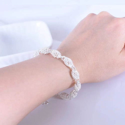 925 Sterling Silver Beads Charm Bracelets For Women Luxury Hollow Adjustable Lucky Ball Bracelet Wedding Party Fine Jewelry Gift - Imbasat