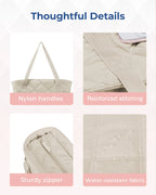 BAGSMART Tote Bag, Puffer Tote Bag