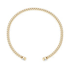 Anziw Solid Bangle Real 925 Silver 5mm 1ctw. D Color Bezel Round Moissanite Bracelet