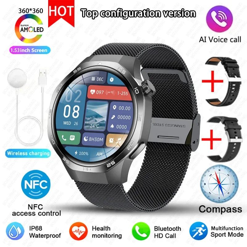 Xiaomi Watch GT5 Pro Smart Watch HD AMOLED Screen NFC GPS Tracker Bluetooth Call Health Waterproof Smartwatch Men Women