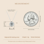 Carat Bazel Moissanite Necklace 925 Sterling Silver