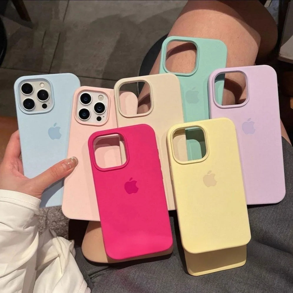 Original Silicone iPhone Case Full Cover for All Models