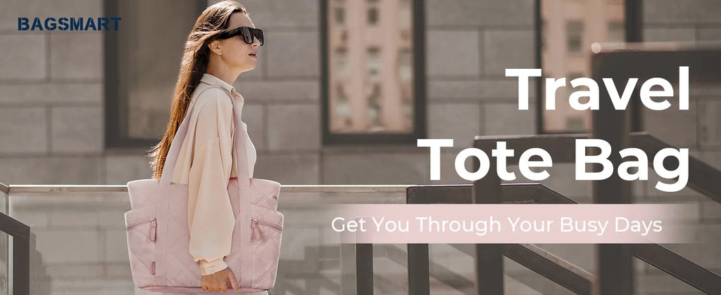 BAGSMART Tote Bag, Puffer Tote Bag