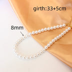 White Pearl Chokers Necklace