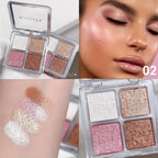 4 Color Face Highlighter Palette Illuminator