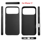 Matte Black iPhone Case Non-Slip Shockproof Soft TPU Cover