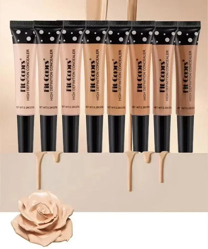 Concealer Cream Light Thin Delicate Liquid Foundation Makeup 6 Color Matte Liquid Foundation Efficient Waterproof Sweat Proof