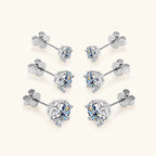 IOGOU Real 925 Silver Moissanite Jewelry Set Gold