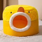 Cat Bed Pet Dog House Winter Cat Villa Sleep Kennel