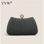 2023 Trend Evening Clutch Bags Women Shinny Clutches Purse Crystal Wedding Chain Shoulder Handbags Golden Moon Luxury Sac A Main - Imbasat