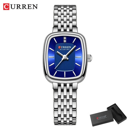 CURREN New Fashion Stainless Steel Date Women Watches Casual 30M Waterproof Girl Ladies Wristwatch Female Clock Relogio Feminino