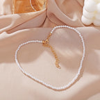 White Pearl Chokers Necklace