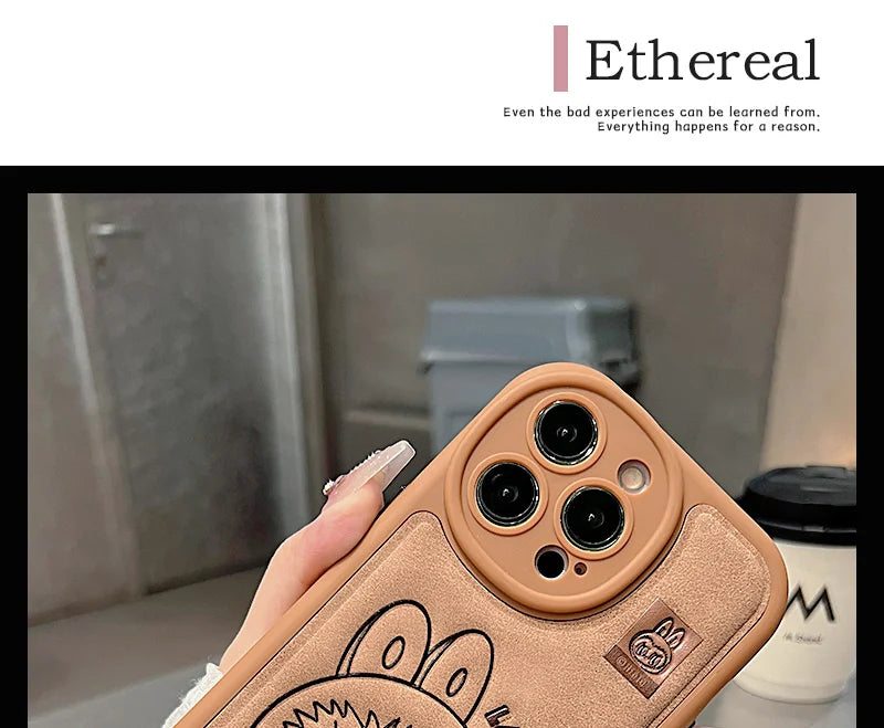 Labubu Handheld Rope Phone Case For IPhone