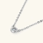 RAPRGOLD 3mm Moissanite Diamond Round Pendant