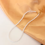 White Pearl Chokers Necklace