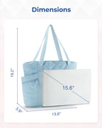 BAGSMART Tote Bag, Puffer Tote Bag