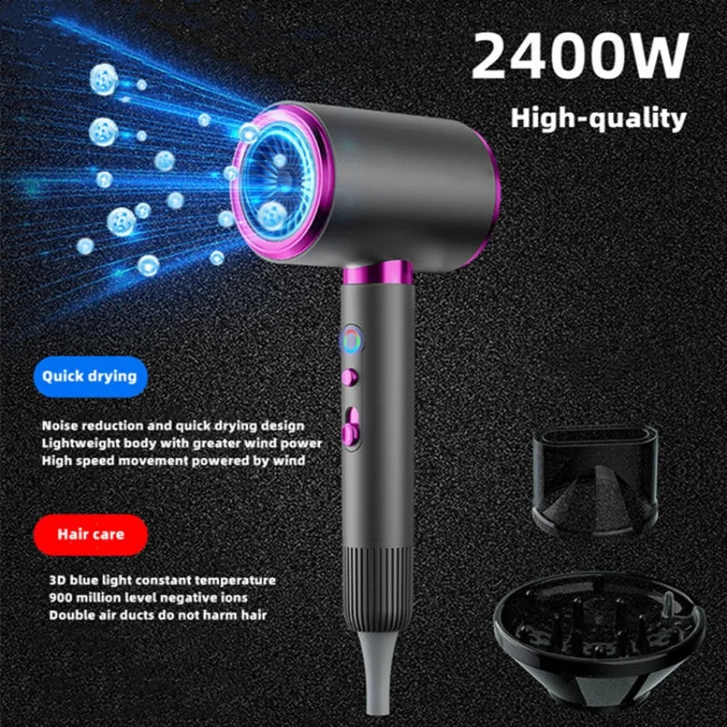 The Latest High-Speed Hair Dryer, High-Power Blue Light Ion Home Hair Salon Hair Dryer, Household Appliance US UK.EU.AU Plug-In