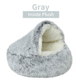 Winter Soft Plush Pet Round Bed
