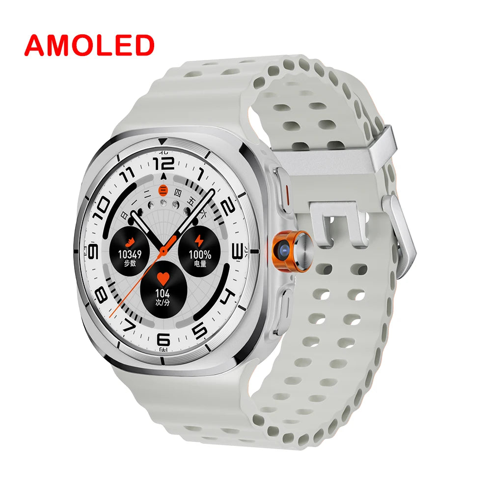 BW Watch 7 Ultra Android Smart Watch 4G SIM Card 1.508''AMOLED Rotating Camera GPS WIFI Google Play Global Call Large Memory