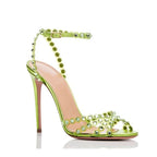Sequined Crystal Spike High heels