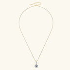 Anziw 1CT 2CT 3CT Moissanite Pendant Necklace