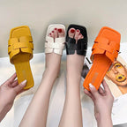 Summer Slipper Women Shoes Ladies High Quality Slides Sandals Womens Shoes New Fashion Design Beach Flat Shoes Female Slippers - Imbasat