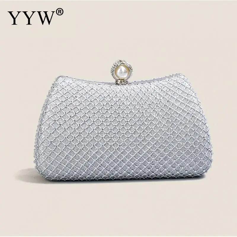 2023 Trend Evening Clutch Bags Women Shinny Clutches Purse Crystal Wedding Chain Shoulder Handbags Golden Moon Luxury Sac A Main - Imbasat