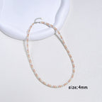 925 Sterling Silver 6mm Pearl Necklace Bead