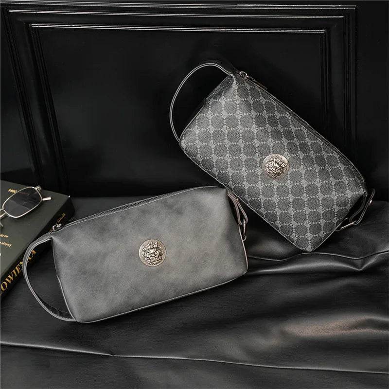 2022 New Men's Clutch Bag Business Casual Clutches Bags Mens Soft Pu Leather Cluth Male Mobile Phone Bag Hand Bag Purse Wallet - Imbasat