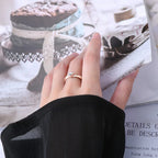 Anziw Rose Gold Color 0.5ct Heart Shaped Moissanite Solitaire Ring Silver 925 for