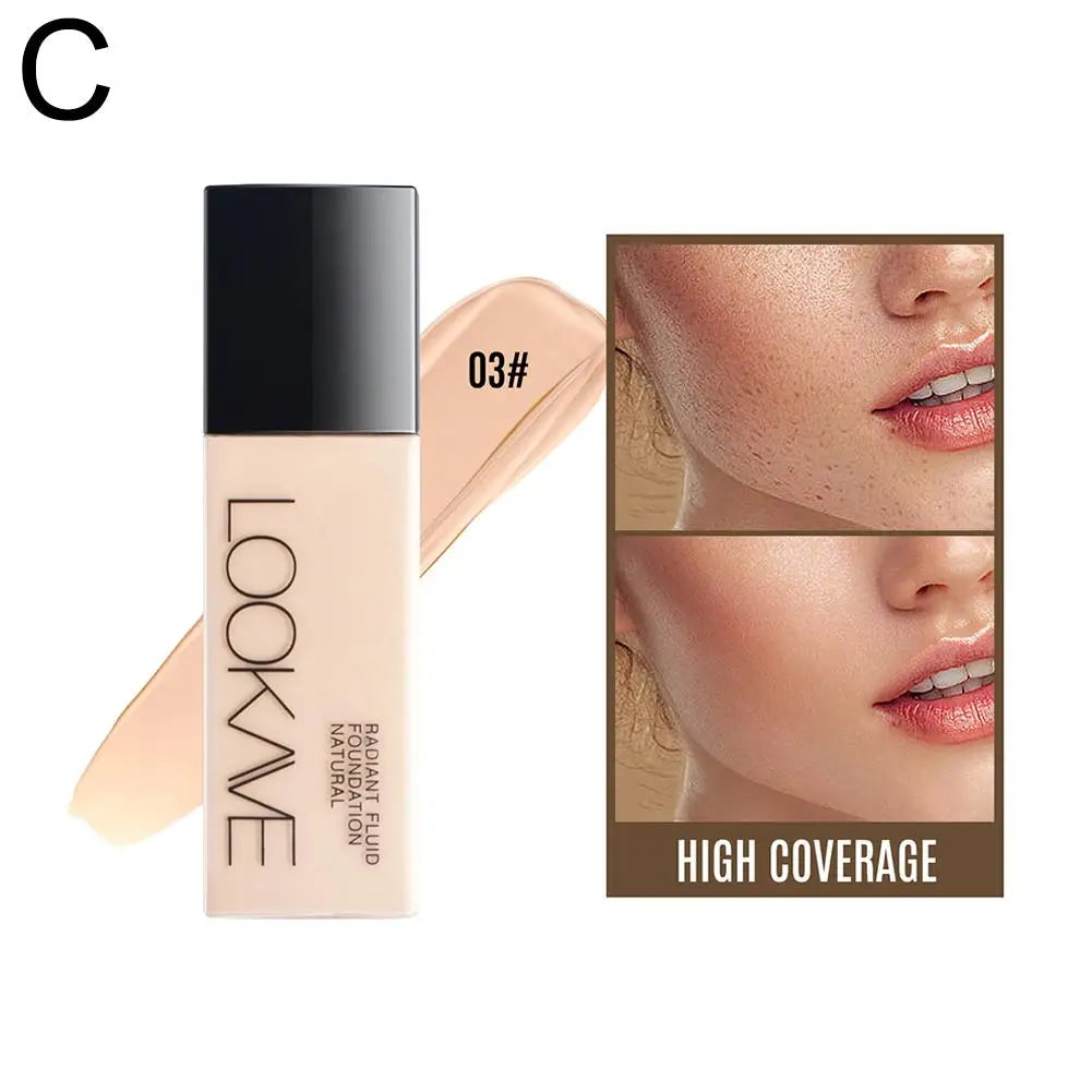 LOOKAVE Liquid Foundation Long Lasting Full Coverage Matte Cream CC