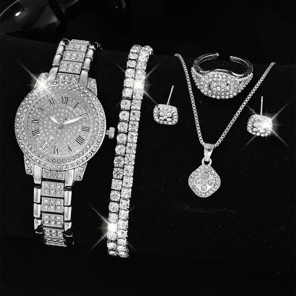 Quartz Diamond Wristwatch