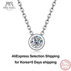 Moissanite Round Brilliant Cutting 18K Gold Plated  Sterling Silver