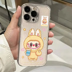 Lovely Cartoon Labubu Phone Cases For iPhone