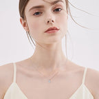 1ct 2ct 3ct D Color Moissanite Pendant Necklace 925 Silver