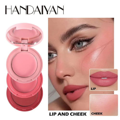 3 in 1 Tinted Blush Stick Face Pink Cream Cheek Blusher