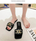 2023 New Summer Women's Slippers Roman Fashion Designer Flat Sandals Latex Soft Sole Shoes Female Breathable Beach Flip-flops - Imbasat