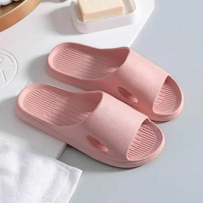 EVA Cloud Home Slippers Men Summer Indoor Floor Non Slip Sandals Couple Family Unisex Hotel Bathroom Flip Flops Slide Shoes - Imbasat