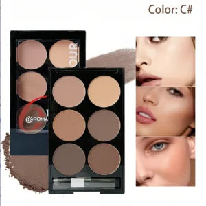 6 Colors Highlight Contouring Powder Palette Face Shadow Contouring Powder