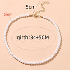 White Pearl Chokers Necklace
