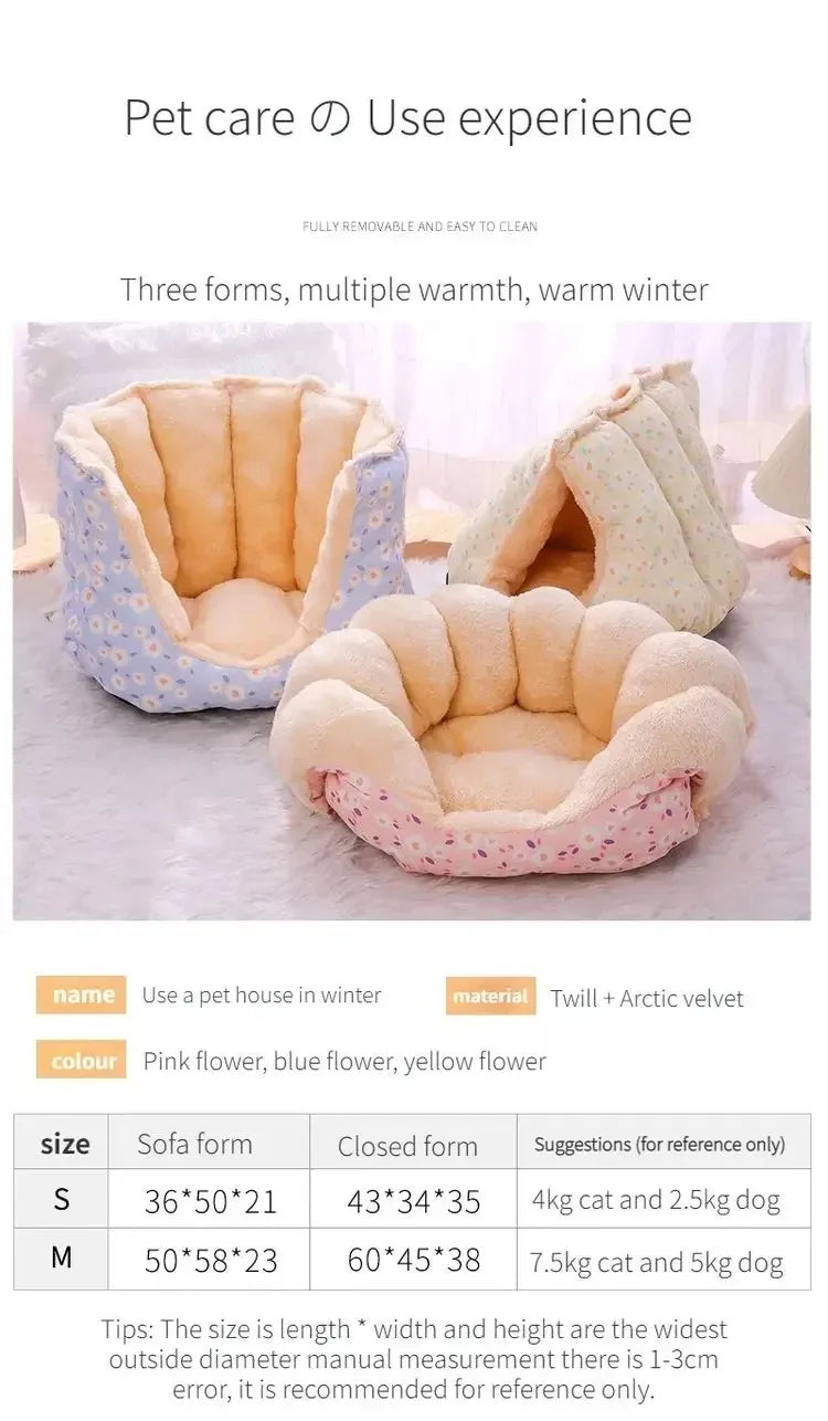 Cats Bed Winter Basket Houses