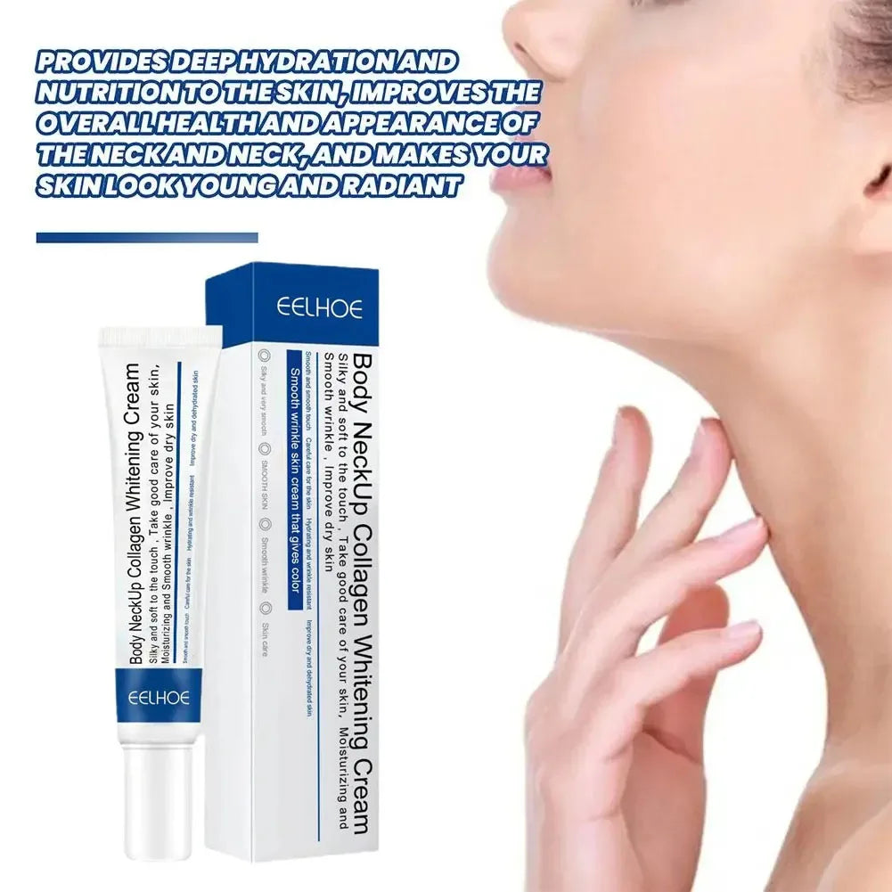 Hydrolyzed Collagen Neck Cream Face Lifting Firming Lightening Smoothing Care Lotion Moisturizer Neck