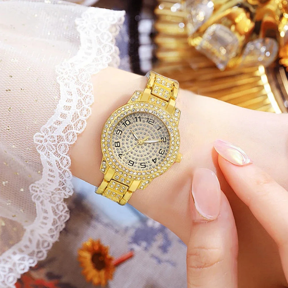 Quartz Diamond Wristwatch