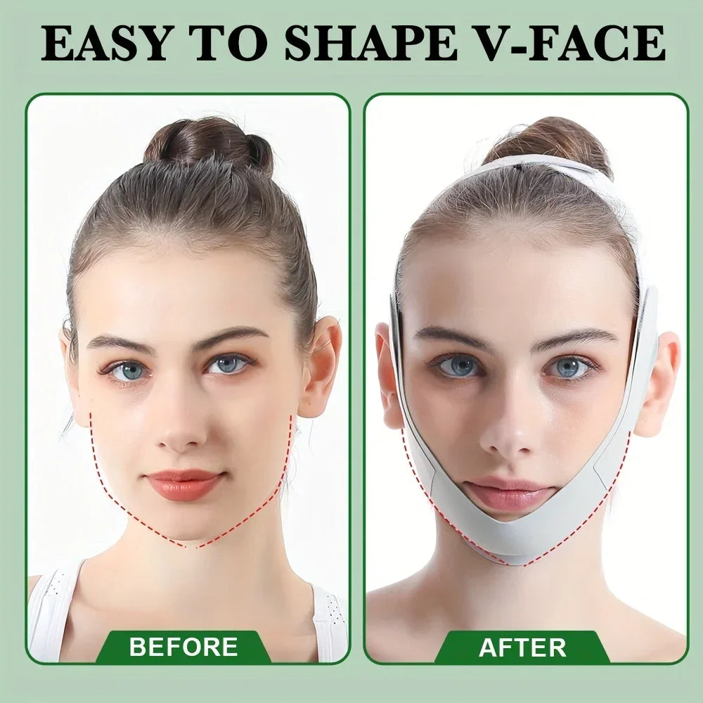 Reusable Face Slimming Bandage V Line Chin Cheek Lift Up Belt Facial Massage Strap Face
